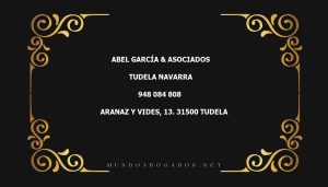 abogado Abel García & Asociados en la localidad de Tudela