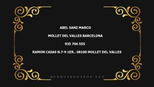 abogado Abel Sanz Marco en la localidad de Mollet del Valles