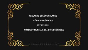 abogado Abelardo Colunga Blanco en la localidad de Córdoba