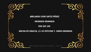 abogado Abelardo Jose Ortiz Pérez en la localidad de Granada