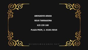 abogado Abogados Arasa en la localidad de Reus