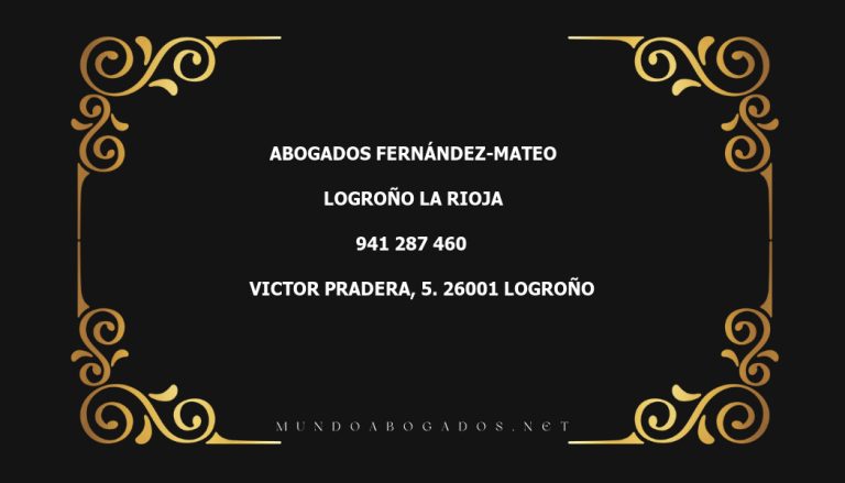 abogado Abogados Fernández-Mateo en la localidad de Logroño