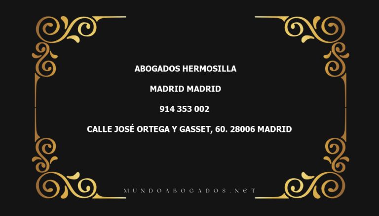 abogado Abogados Hermosilla en la localidad de Madrid