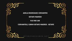 abogado Adela Rodriguez Cervantes en la localidad de Getafe