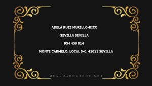 abogado Adela Ruiz Murillo-Rico en la localidad de Sevilla