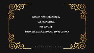 abogado Adrian Martinez Vindel en la localidad de Cuenca