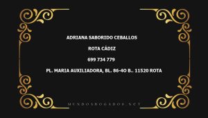 abogado Adriana Saborido Ceballos en la localidad de Rota