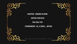 abogado Agatha  Líbano Alons en la localidad de Getxo