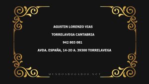 abogado Agustin Lorenzo Vias en la localidad de Torrelavega