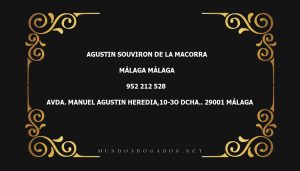 abogado Agustin Souviron De La Macorra en la localidad de Málaga