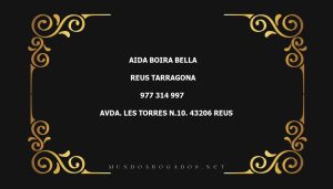 abogado Aida Boira Bella en la localidad de Reus