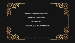 abogado Aiert Larrarte Aldasoro en la localidad de Hernani