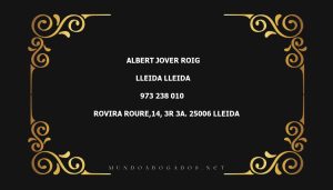 abogado Albert Jover Roig en la localidad de Lleida