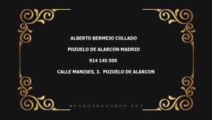 abogado Alberto Bermejo Collado en la localidad de Pozuelo de Alarcon