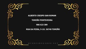 abogado Alberto Crespo San Roman en la localidad de Tomiño