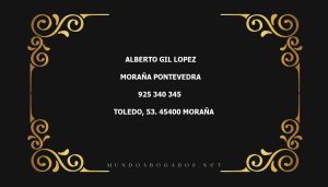 abogado Alberto Gil Lopez en la localidad de Moraña