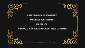 abogado Alberto Gonzalez Rodriguez en la localidad de Cotobade