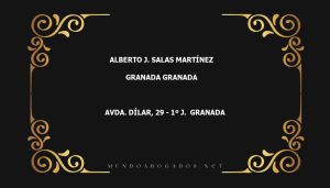 abogado Alberto J. Salas Martínez en la localidad de Granada