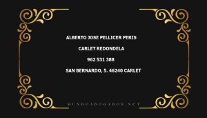 abogado Alberto Jose Pellicer Peris en la localidad de Carlet