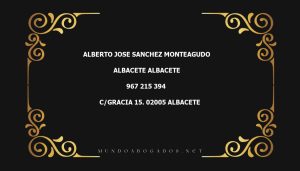 abogado Alberto Jose Sanchez Monteagudo en la localidad de Albacete