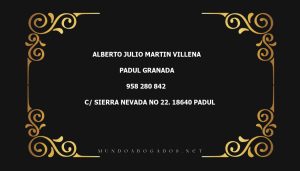 abogado Alberto Julio Martin Villena en la localidad de Padul