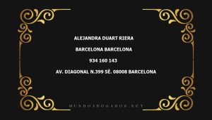 abogado Alejandra Duart Riera en la localidad de Barcelona