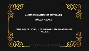 abogado Alejandro Castiñeira Castrillon en la localidad de Málaga