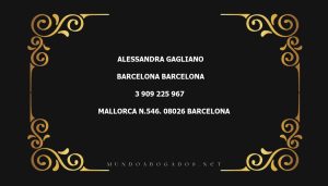 abogado Alessandra Gagliano en la localidad de Barcelona