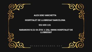 abogado Alex Sini Varchetta en la localidad de Hospitalet de Llobregat