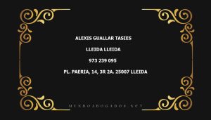 abogado Alexis Guallar Tasies en la localidad de Lleida