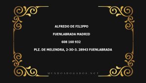 abogado Alfredo De Filippo en la localidad de Fuenlabrada