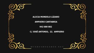 abogado Alicia Mondelo Lázaro en la localidad de Ampuero