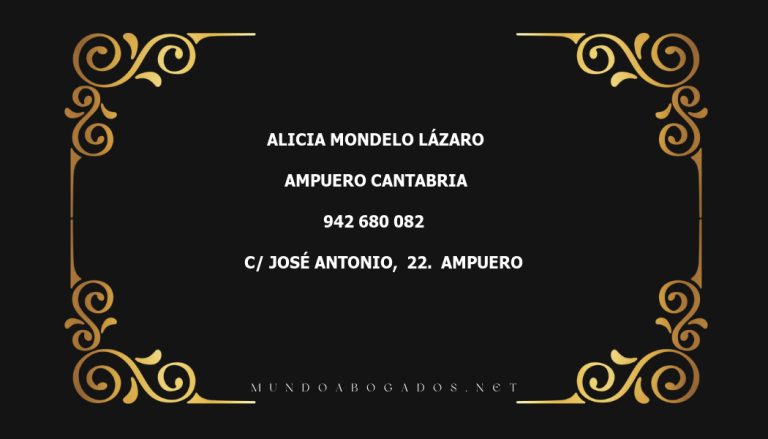 abogado Alicia Mondelo Lázaro en la localidad de Ampuero