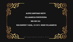 abogado Alipio Santiago Nieto en la localidad de Villagarcia