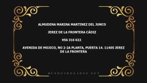 abogado Almudena Marina Martinez Del Junco en la localidad de Jerez de la Frontera