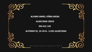 abogado Alvaro Angel Viñas Arias en la localidad de Algeciras