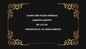 abogado Alvaro Jose Toledo Gonzalez en la localidad de Albacete