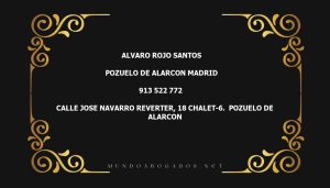 abogado Alvaro Rojo Santos en la localidad de Pozuelo de Alarcon