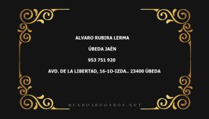 abogado Alvaro Rubira Lerma en la localidad de Úbeda