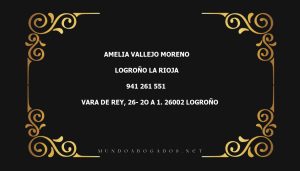 abogado Amelia Vallejo Moreno en la localidad de Logroño