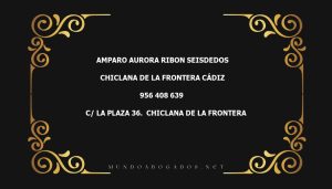 abogado Amparo Aurora Ribon Seisdedos en la localidad de Chiclana de la Frontera