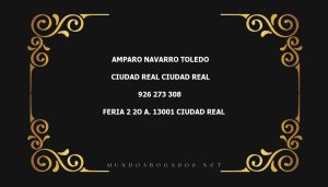 abogado Amparo Navarro Toledo en la localidad de Ciudad Real