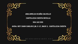 abogado Ana Amelia Ocaña Calvillo en la localidad de Castilleja Cuesta