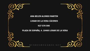 abogado Ana Belen Alonso Martin en la localidad de Losar de La Vera