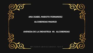 abogado Ana Isabel Maroto Fernandez en la localidad de Alcobendas