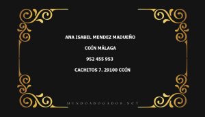 abogado Ana Isabel Mendez Madueño en la localidad de Coín