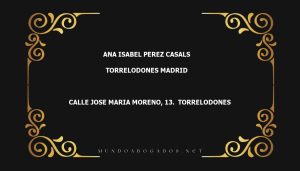 abogado Ana Isabel Perez Casals en la localidad de Torrelodones