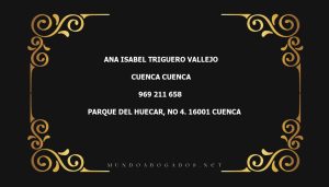 abogado Ana Isabel Triguero Vallejo en la localidad de Cuenca