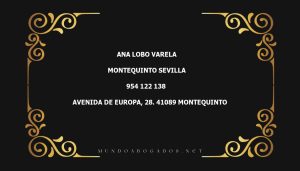 abogado Ana Lobo Varela en la localidad de Montequinto