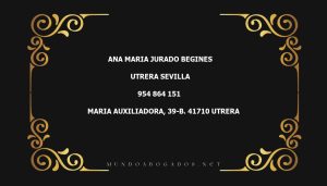 abogado Ana Maria Jurado Begines en la localidad de Utrera